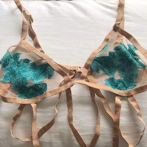 For love and lemons orchid bondage bralette blue